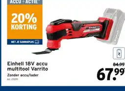 GAMMA Einhell 18V accu multitool Varrito aanbieding