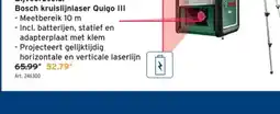 GAMMA Bosch kruislijnlaser Quigo III Meetbereik 10 m aanbieding