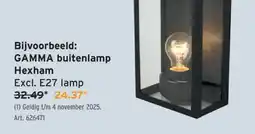 GAMMA GAMMA buitenlamp Hexham aanbieding