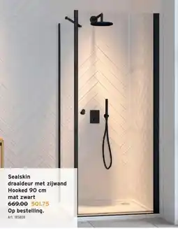 GAMMA draaideur met zijwand Hooked 90 cm aanbieding