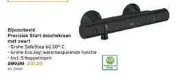 GAMMA Precision Start douchekraan mat zwart aanbieding