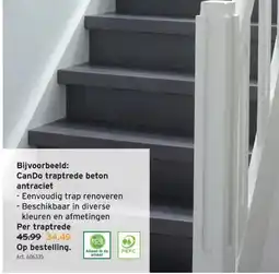 GAMMA Bijvoorbeeld: CanDo traptrede beton antraciet aanbieding