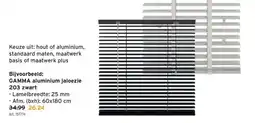 GAMMA GAMMA aluminium jaloezie 203 zwart aanbieding