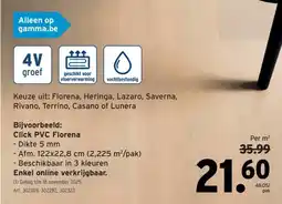 GAMMA Click PVC Florena aanbieding