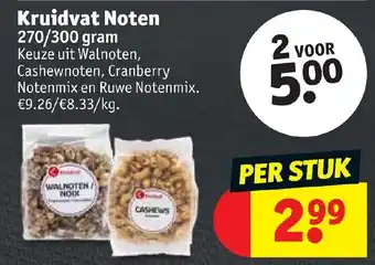 Kruidvat Noten 270/300 gram aanbieding