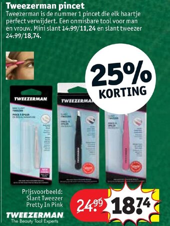 Kruidvat Tweezerman pincet aanbieding