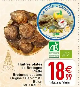 Huitres plates de Bretagne Platte Bretonse oesters