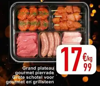 Cora Grand plateau gourmet pierrade Grote schotel voor gourmet en grillsteen aanbieding