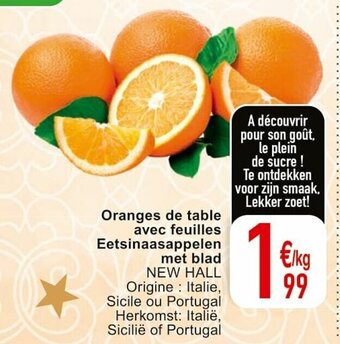 Cora Oranges de table avec feuilles Eetsinaasappelen met blad aanbieding