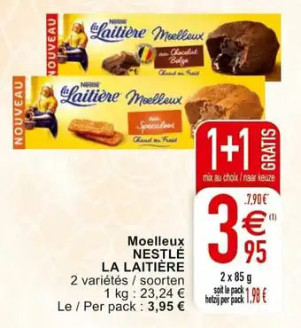 Cora Moelleux Nestle la laitiere 2x85g aanbieding