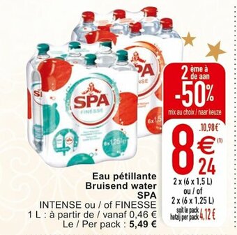 Cora Eau petillante Bruisend water Spa aanbieding