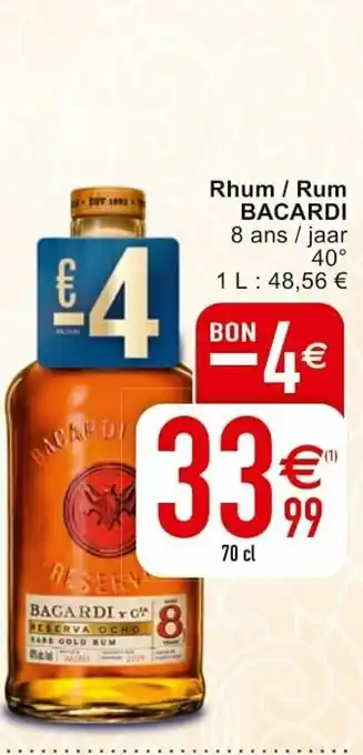 Cora Rhum / Rum Bacardi aanbieding