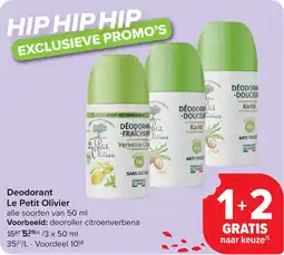 Carrefour Deodorant Le Petit Olivier aanbieding