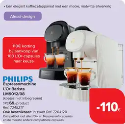 Carrefour Philips Espressomachine L'Or Barista LM9012/08 aanbieding
