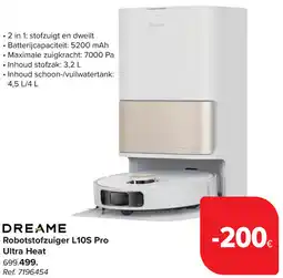 Carrefour Dreame Robotstofzuiger L10S Pro Ultra Heat aanbieding