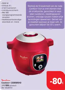 Carrefour Moulinex Cookeo+ CE85B510 aanbieding