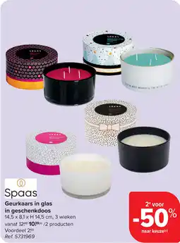 Carrefour Spaas Geurkaars in Glas in Geschenkdoos aanbieding