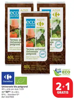 Carrefour Universele Bio Potgrond aanbieding
