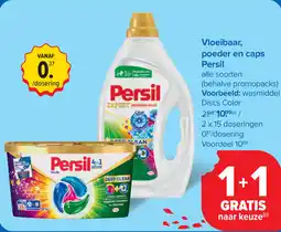 Carrefour Vloeibaar, poeder en caps Persil aanbieding