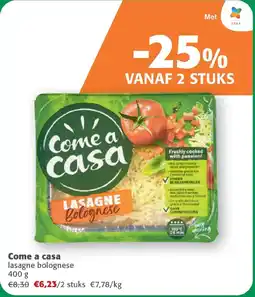 Comarkt Come a casa lasagne bolognese aanbieding