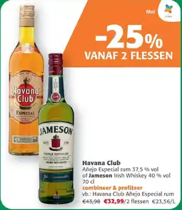 Comarkt Havana Club of Jameson aanbieding