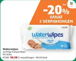 Comarkt WaterWipes Vochtige Babydoekjes aanbieding