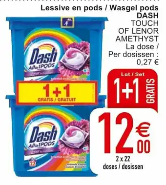 Cora Lessive en pods / Wasgel pods dash aanbieding