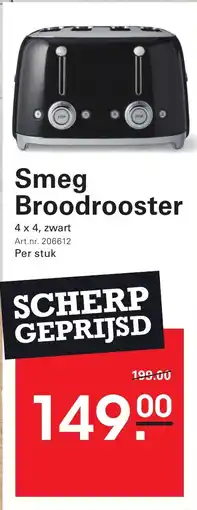 Sligro Smeg Broodrooster aanbieding