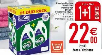 Cora Lessive liquide Vloeibaar wsmiddel Dreft aanbieding