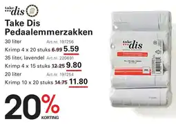 Sligro Take Dis Pedaalemmerzakken aanbieding