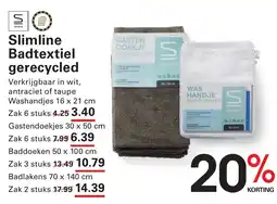 Sligro Slimline Badtextiel Gerecycled aanbieding
