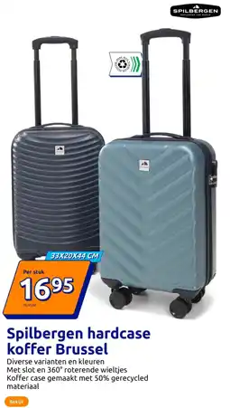 Action Spilbergen hardcase koffer Brussel 33X20X44 CM aanbieding