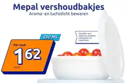 Action Mepal vershoudbakjes 250 ML aanbieding