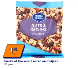 Action Snacks of the World noten en rozijnen aanbieding