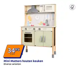 Action Mini Matters houten keuken aanbieding