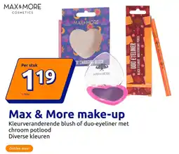 Action Max & More make-up aanbieding