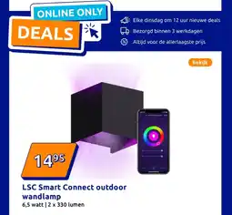 Action LSC Smart Connect outdoor wandlamp aanbieding