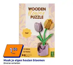 Action Maak je eigen houten bloemen aanbieding