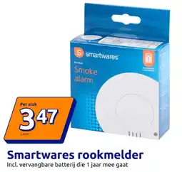 Action Smartwares rookmelder aanbieding