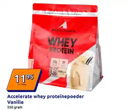 Action Accelerate whey proteïnepoeder Vanille aanbieding
