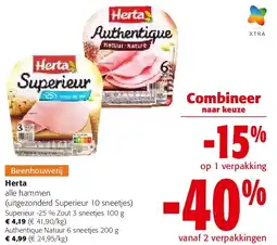 Colruyt Herta Superieur -25 % Zout 3 sneetjes 100 g aanbieding