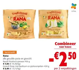 Colruyt Rana Ravioli Ricotta & spinazie 400 g aanbieding