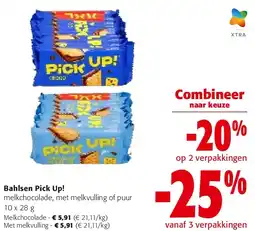 Colruyt Bahlsen Pick Up! Melkchocolade aanbieding