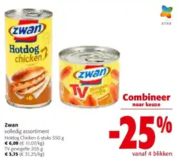 Colruyt Zwan Hotdog Chicken 6 stuks 550 g aanbieding