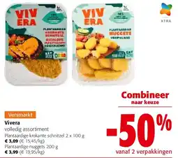 Colruyt Vivera Plantaardige krokante schnitzel 2 x 100 g aanbieding