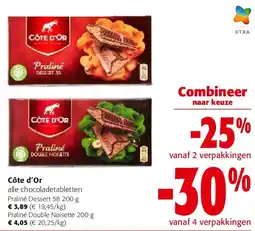 Colruyt Côte d’Or Praliné Dessert 58 200 g aanbieding
