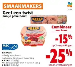 Colruyt Rio Mare Insalatissime Messicana e Tonno 160 g aanbieding
