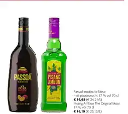 Colruyt Passoã exotische likeur met passievrucht 17 % vol 70 cl aanbieding