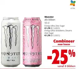 Colruyt Monster Energy Ultra Zero Sugar aanbieding