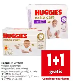 Colruyt Huggies luiers maat 3 (6-10 kg) 40 stuks aanbieding